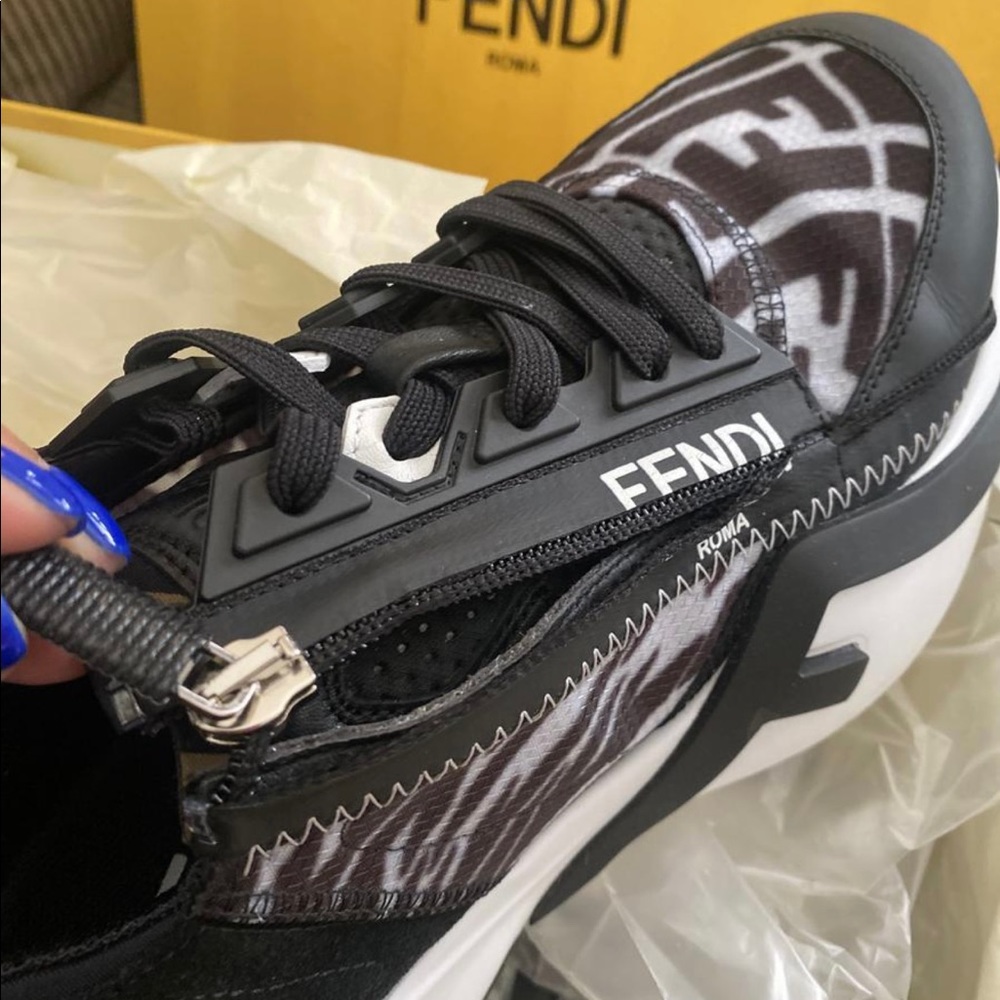 SOLD OUT. BEAUTIFUL FENDI SHOES. PURCHASED FROM NORDSTROM BUT TOO SMALL. Box